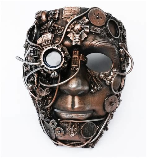 Steampunk Mask With Bionic Eye Copper Finish By Richardsymonsart On