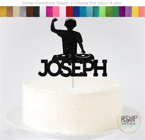 Custom Dj Cake Topper Music Party Decorations Dj Cake Topper Edm