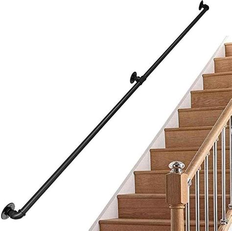 Amazon Outdoor Handrails Ft Ft Stair Industrial Black Pipe