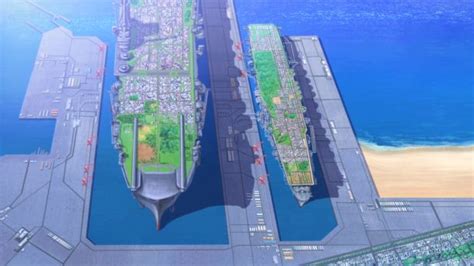 Girls Und Panzer St Gloriana And Oarai School Ships Space Ship