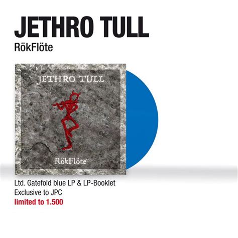 Jethro Tull RökFlöte 180g Limited Edition Blue Vinyl Exklusiv