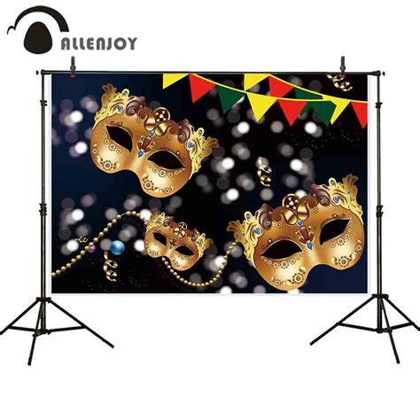 Allenjoy pano de fundo para baile de máscaras decoração para estúdio