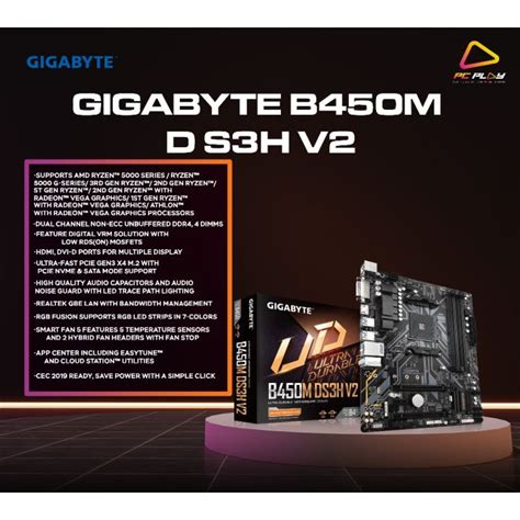 Gigabyte B450m Ds3h V2 Lazada Ph