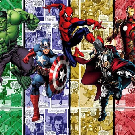 Papel de Parede Vingadores Heróis M² Elo7 Produtos Especiais