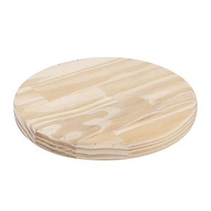 Bolacha De Madeira Natural Pinus 30x30cm Madvei Leroy Merlin