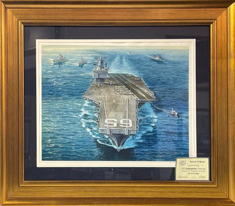 Launching USS Enterprise CVN-65 – Annapolis Marine Art Gallery