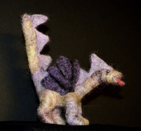 Mas Purple Dragon Purple Artist Needle Felting