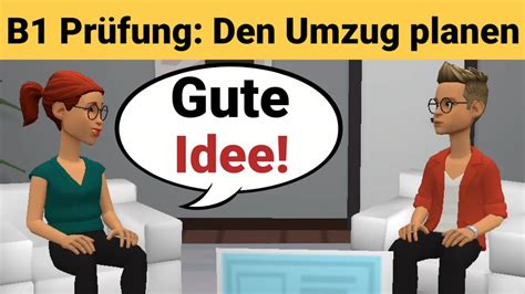 Mündliche Prüfung Deutsch B1 Gemeinsam etwas planen Dialog sprechen