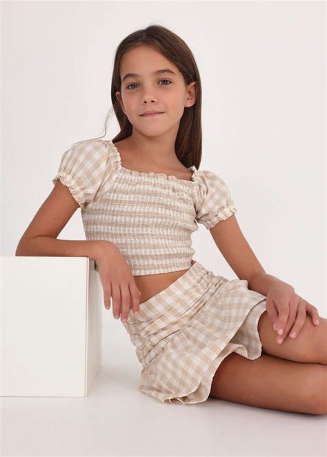 Tiered Gingham Beige Skirt Girly Outfits Cute Cheap Outfits Cute