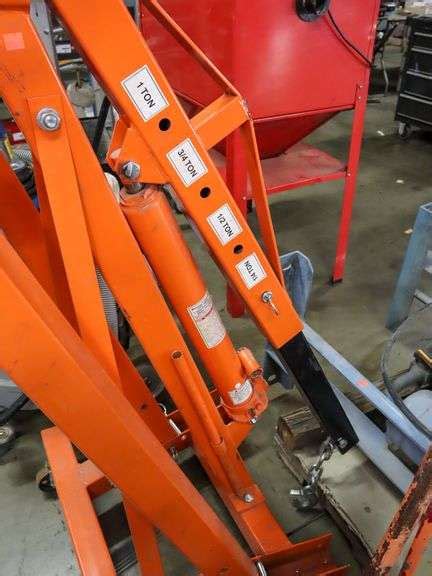 Central Hydraulics Foldable Shop Crane Ton Max Roller Auctions