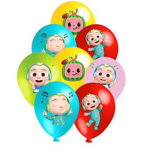 Buy Pcs Cocomelon Party Balloons Cocomelon Latex Balloons Are