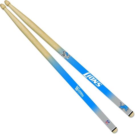 Woodrow Guitars Nfl Drum Sticks Detroit Lions 5a For Sale Online Ebay