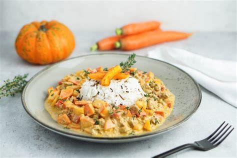 Kürbis Hackfleisch Pfanne mit Reis glutenfrei laktosefrei histaminarm