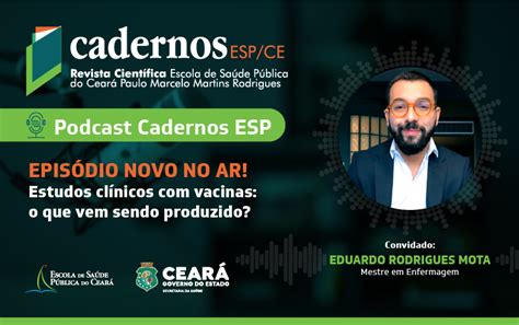 Novo Epis Dio Do Podcast Cadernos Esp Aborda Estudos Cl Nicos