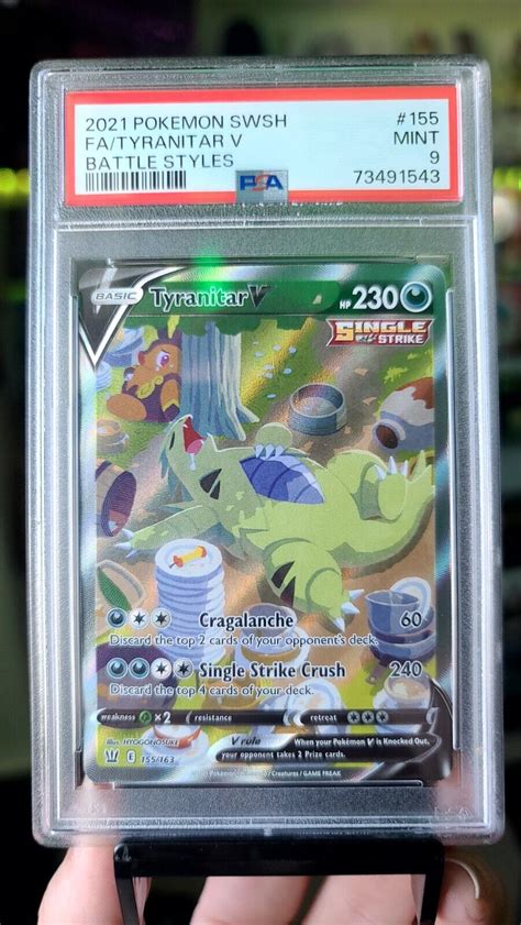 Psa Tyranitar V Battle Styles Alternate Art Mint Pokemon Card