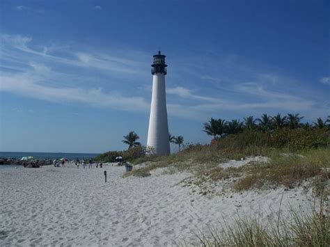 Cape Florida Lighthouse On Beautiful Key Biscayne