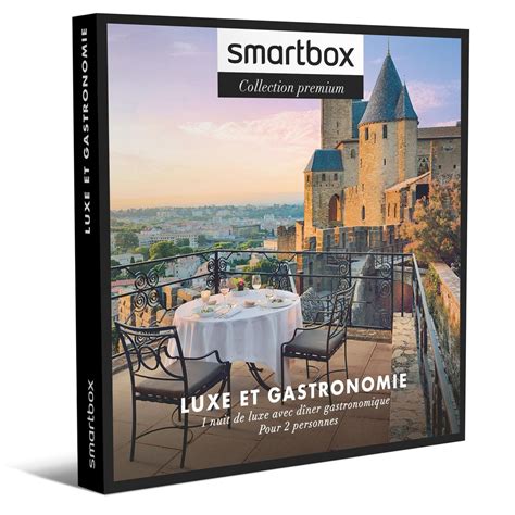 Smartbox Luxe et gastronomie Coffret Cadeau Séjour pas cher Auchan fr