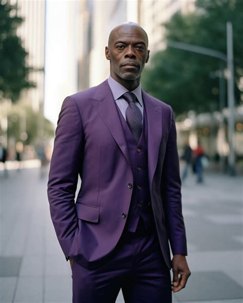 Three Piece Purple Suit Hockerty