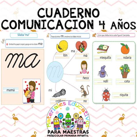 Cuaderno Comunicaci N Para A Os Materiales Educativos Para Maestras