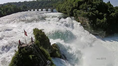 Rheinfall Rhine Falls Neuhausen Schaffhausen Mit Drohne YouTube