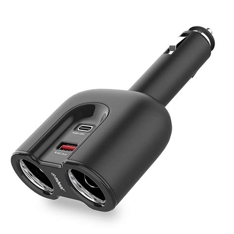 Mbeat Gorilla Power Dual Port Usb C Qc Car Charger Cigar Lighter