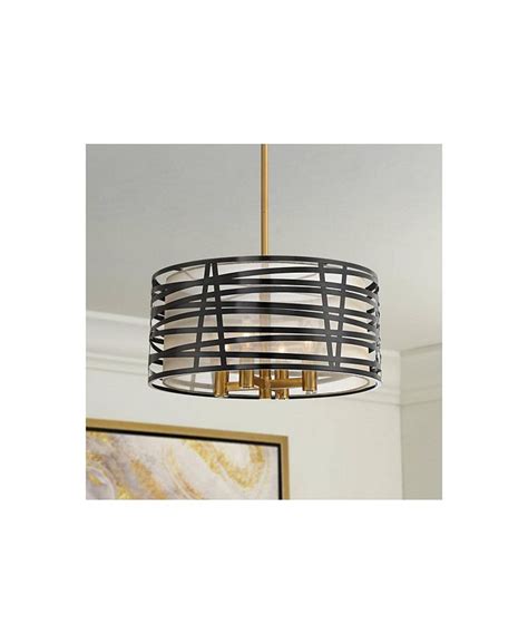 Possini Euro Design Cassia Warm Brass Pendant Chandelier 20 Wide