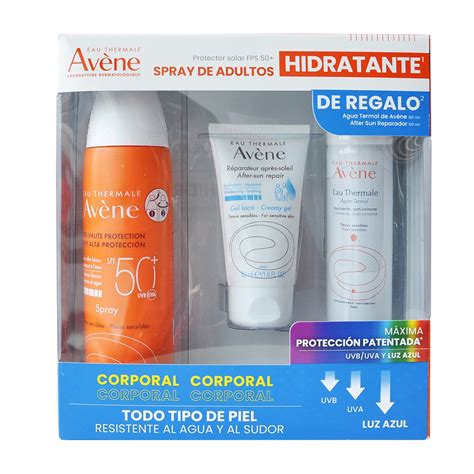 Kit Avene Spray Fps Agua Termal Avene Loci N Repar