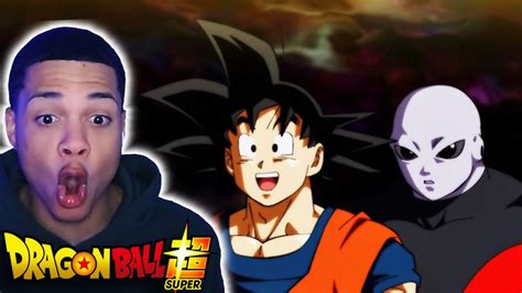 Goku Meets Jiren Dragon Ball Super Episode Reaction Youtube