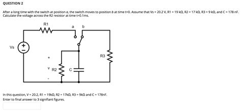 Solved QUESTION 1 The Switch In The Circuit Below Closes At Chegg