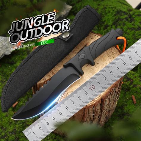 Cuchillo Recto De Alta Dureza Para Exteriores Hoja Fija Edc Cuchillo T