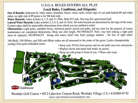 Westlake Golf course, Westlake village, California - Golf course information and reviews.