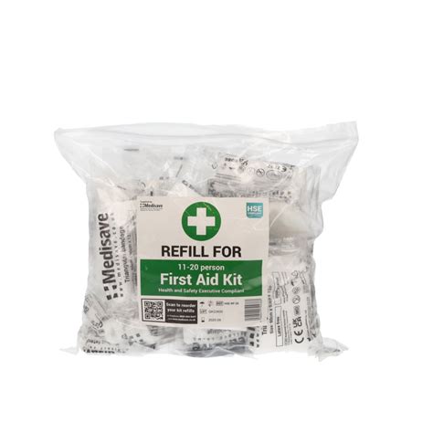 Hse Compliant Workplace First Aid Kit 20 Person Refill