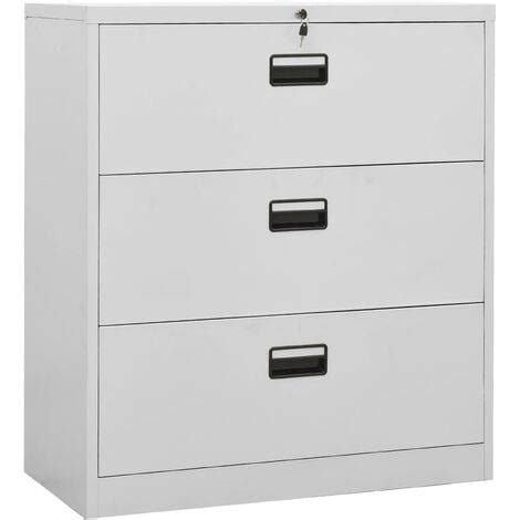 Furniture Limited Armadio Classificatore Grigio Chiaro