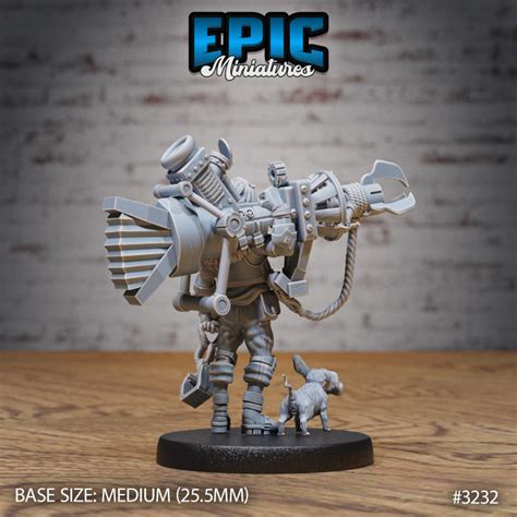 3d Printable Artificer Flynn Set Steampunk Mechanic War Machine