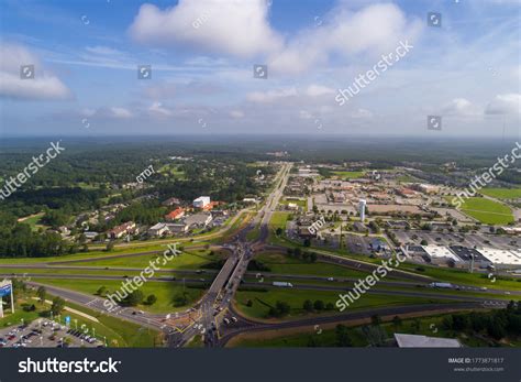 Aerial View Diverging Diamond Interchange On Stock Photo (Edit Now) 1773871817