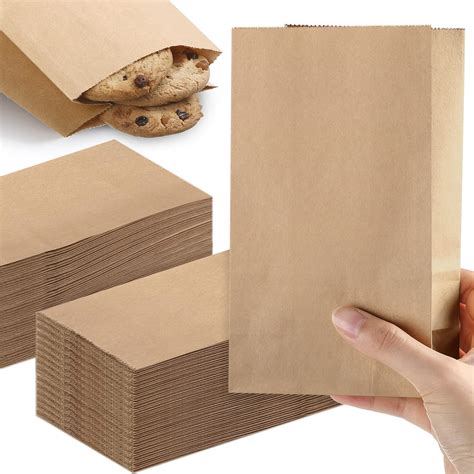 Amazon 500 PCS Small Brown Paper Bags Bulk 3 5x2 2x6 7 Inches