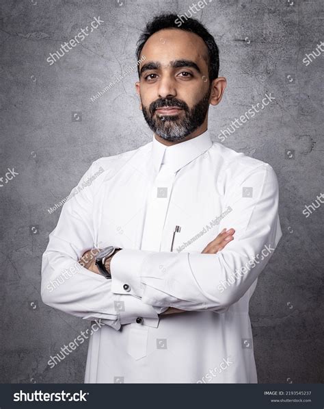 Saudi Arabian Male Model Various Dressing Stock Photo 2193545237