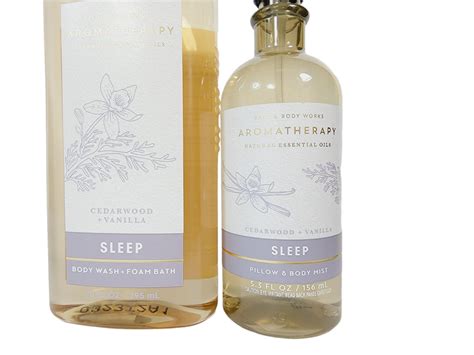 Bath Body Works Aromatherapy Sleep Cedarwood Vanilla Pillow And Body Mist