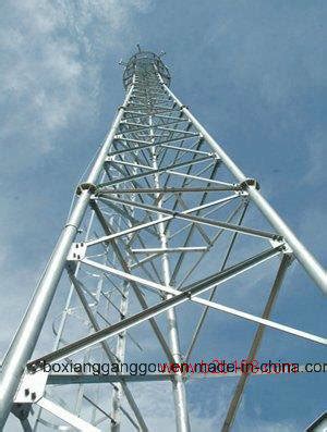 M Legs Self Supporting Tubular Galvanized Communication Tower M