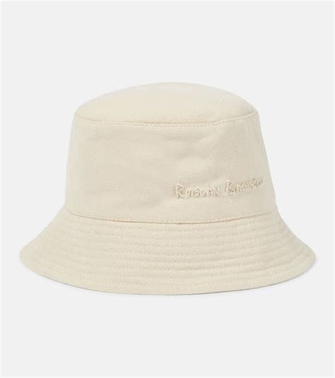 Ruslan Baginskiy Logo Cotton Canvas Bucket Hat Ruslan Baginskiy