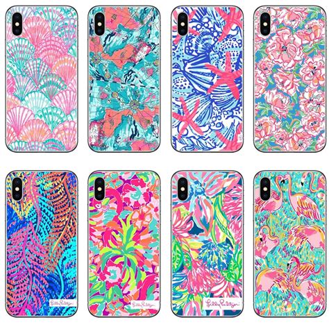 Lilly Pulitzer Summer Flower Pink Flamingo Ross Soft Silicone TPU Phone