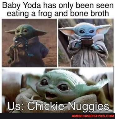 Baby Yoda Has Only Been Seen Eating A Frog And Bone Broth Us America