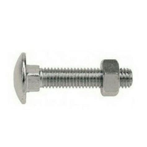 Hot Rolled Full Threaded Mild Steel Carriage Bolt And Nut Size M