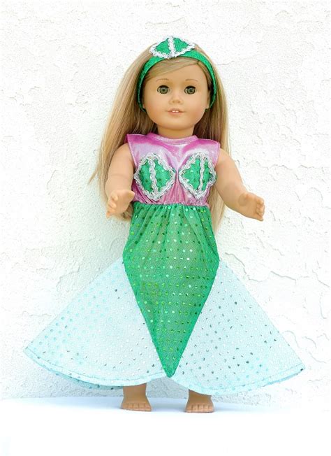 18 inch american girl doll mermaid costume dress - The Doll Boutique