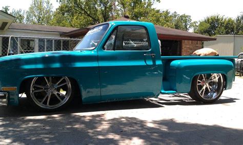 Chevrolet C10 Step Side Pickup Trucks Custom Lowered Rat Rod Patina