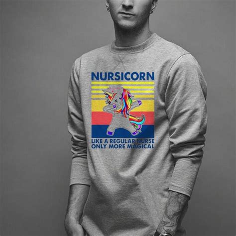 Hot Nursicorn Like A Regular Nurse Only More Magical Vintage Png Shirt