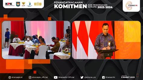 Pemkab Indramayu Ikuti Kegiatan Penandatanganan Komitmen Aksi