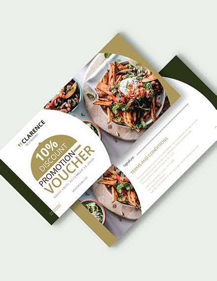 Restaurant Voucher Template - Illustrator, Word, Apple Pages, PSD ...