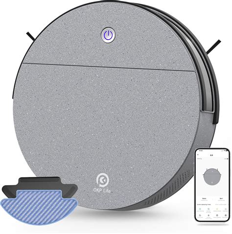 Okp Robot Vacuums And Mop Combo Mins Runtime Self Charging Robotic