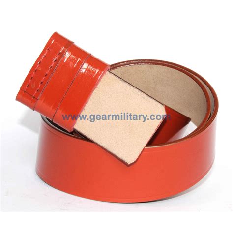 Red Leather Belt Gearmilitary